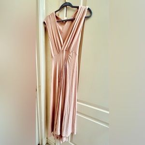 Free people Beach midi pale pink dress